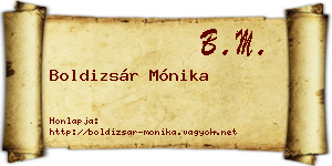 Boldizsár Mónika névjegykártya